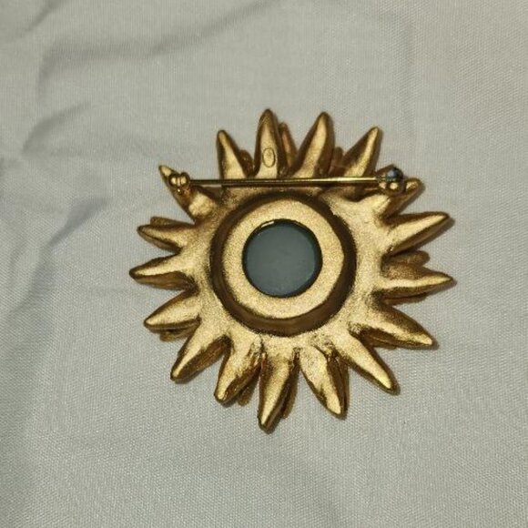 Michael Michaud Sunflower Brooch - Picture 2 of 2